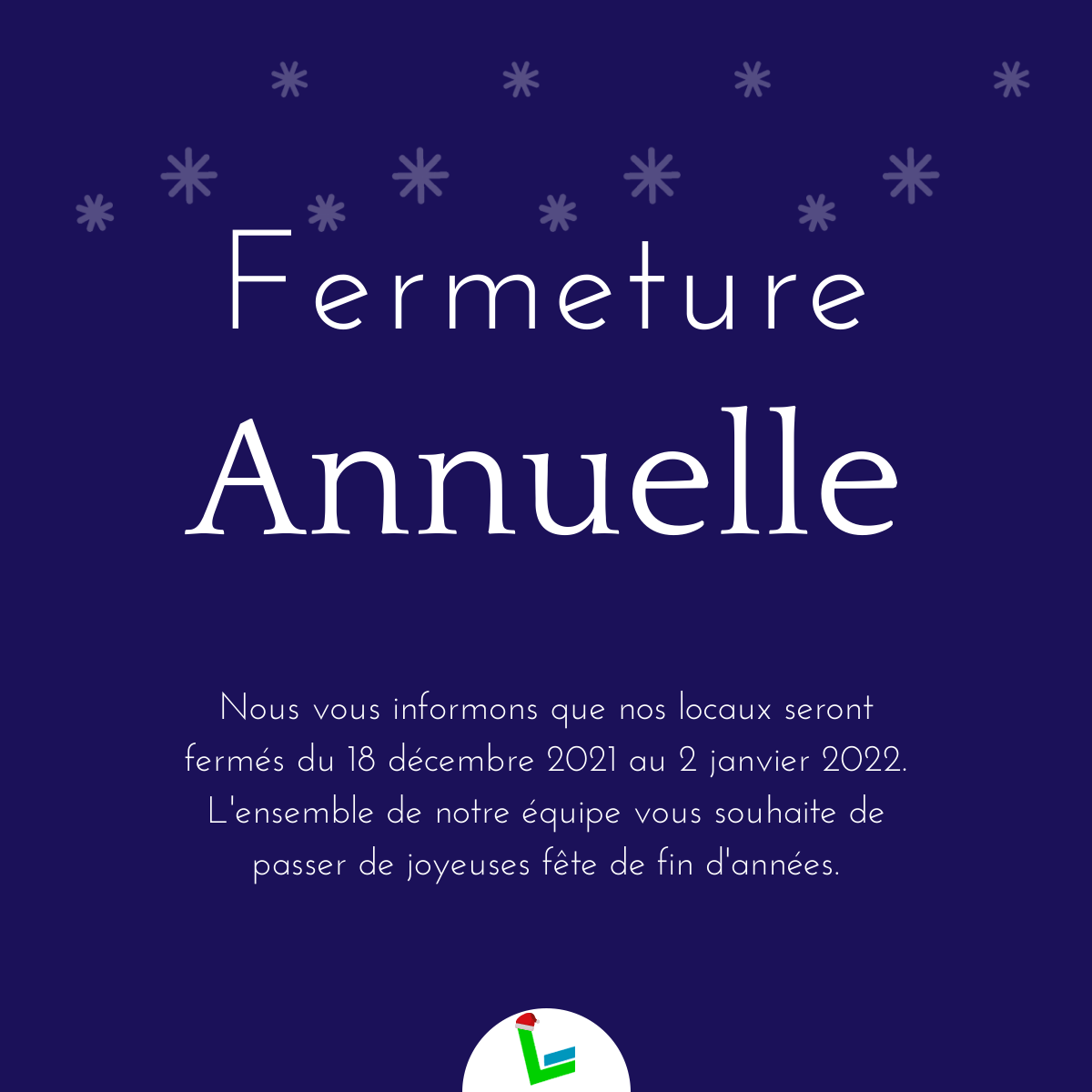 Fermeture annuelle