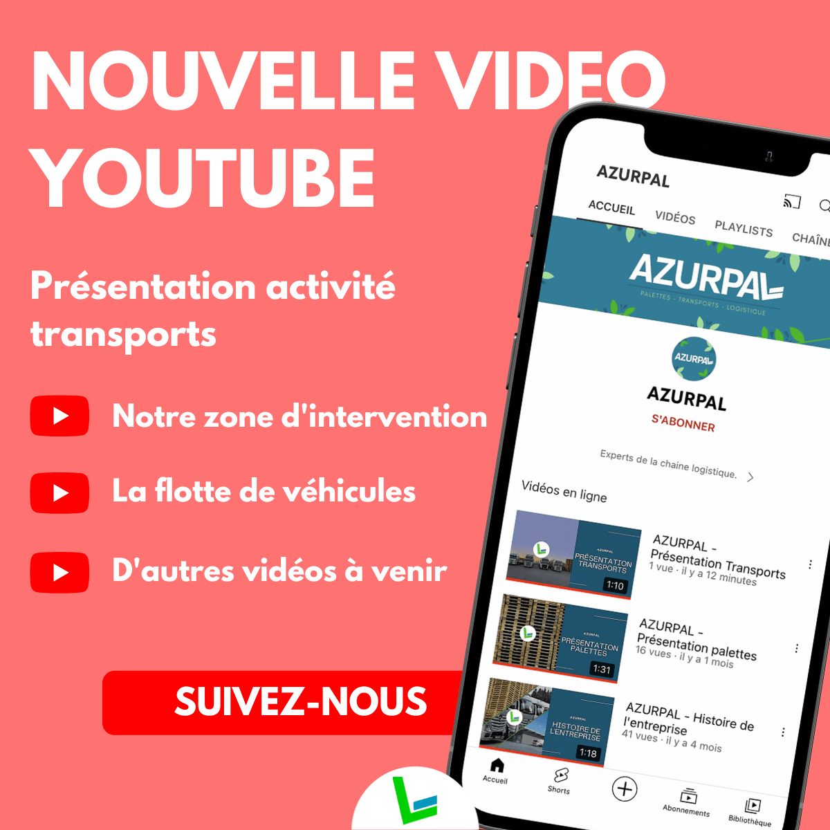 Nouvelle vidéo Youtube